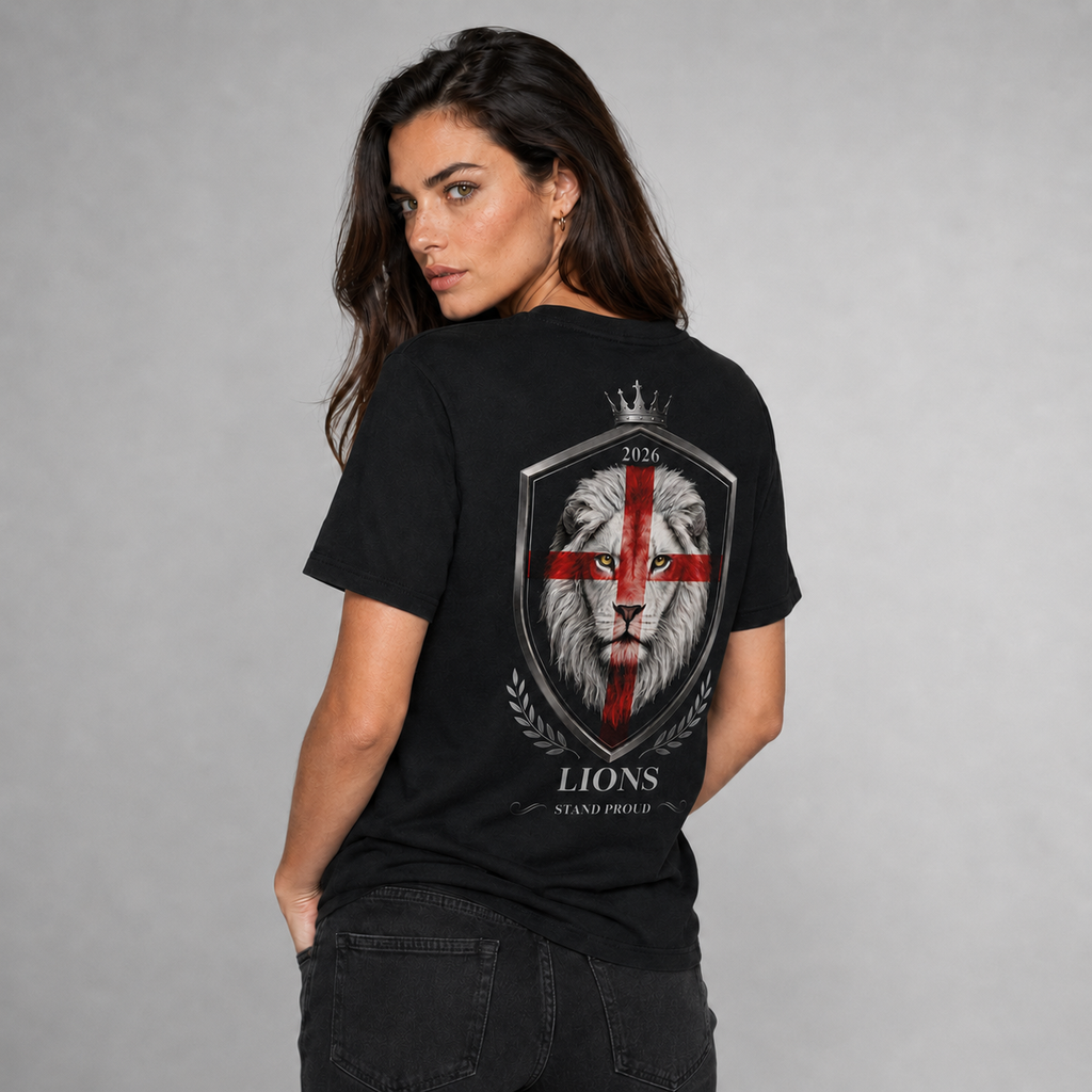 Organic Cotton T-Shirt - Lions Stand Proud