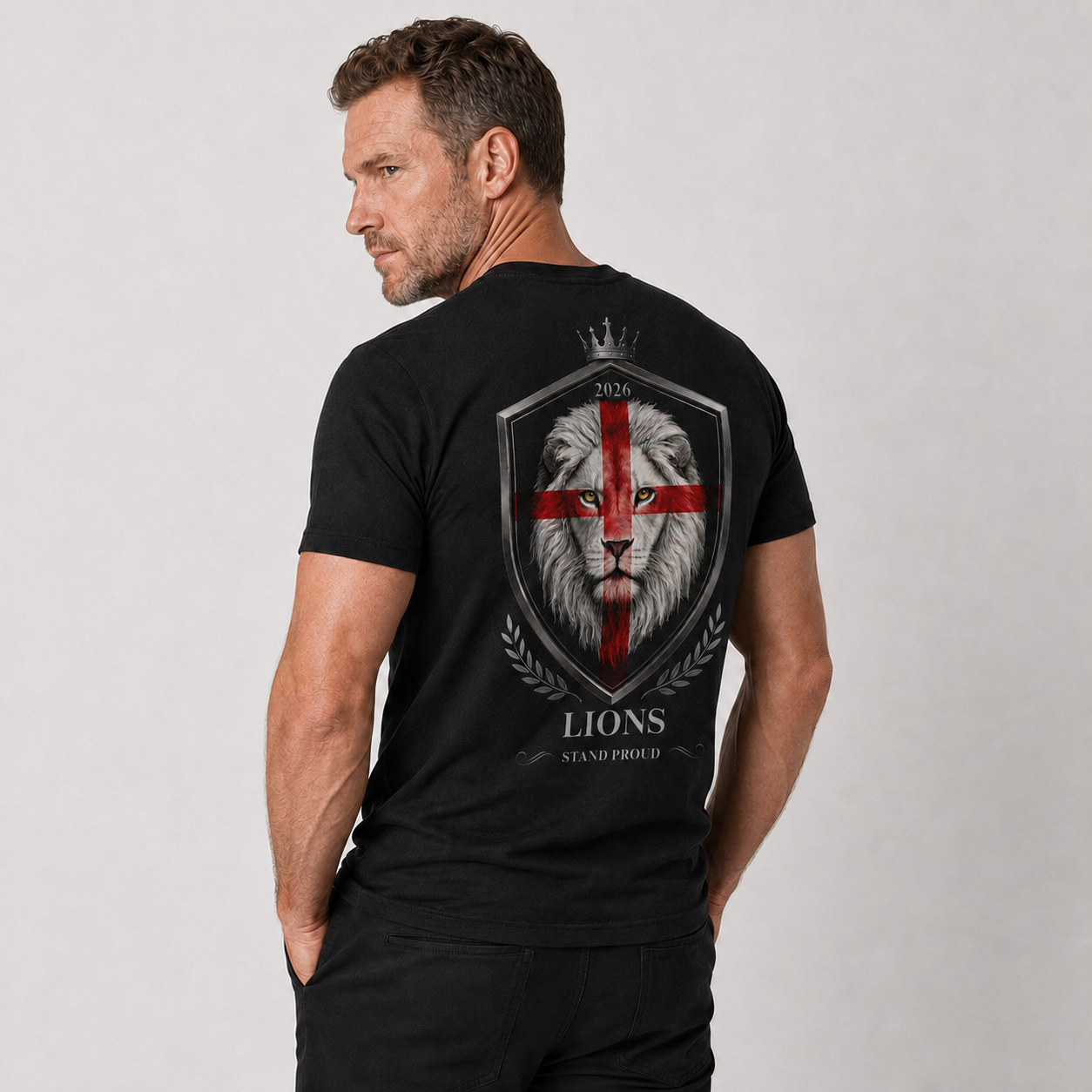 Organic Cotton T-Shirt - Lions Stand Proud