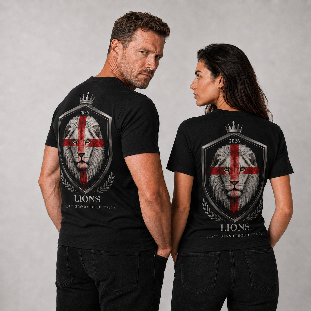 Organic Cotton T-Shirt - Lions Stand Proud