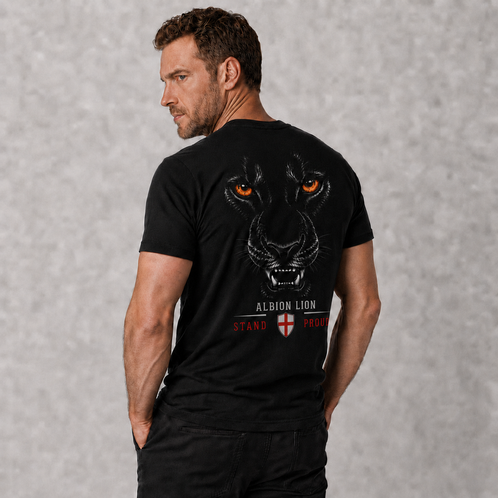 Organic Cotton T-Shirt - Albion Lion Stand Proud
