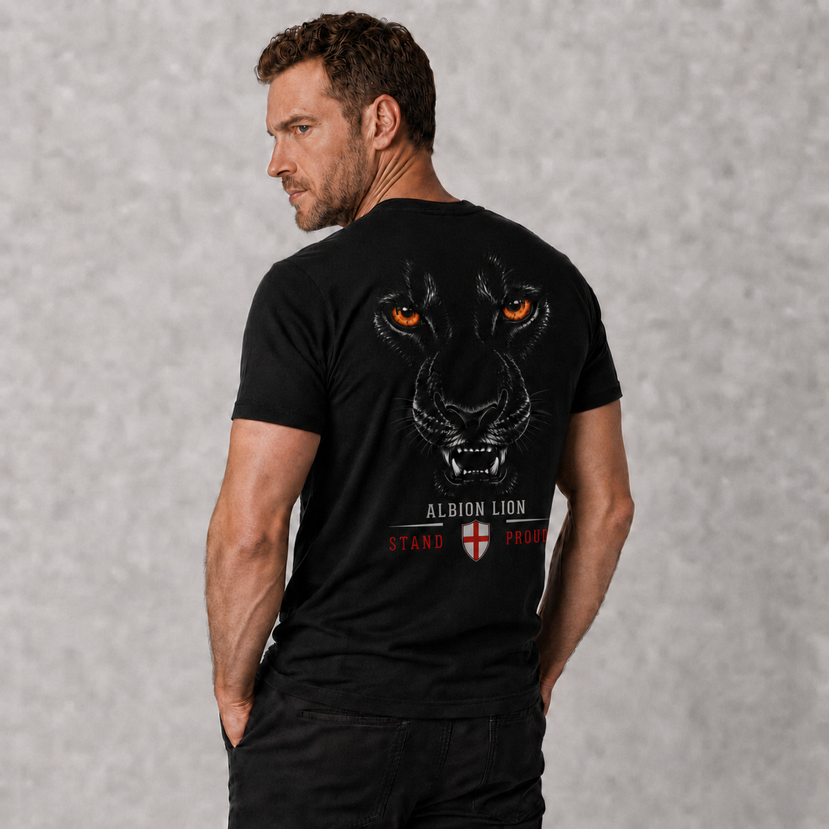 Organic Cotton T-Shirt - Albion Lion Stand Proud