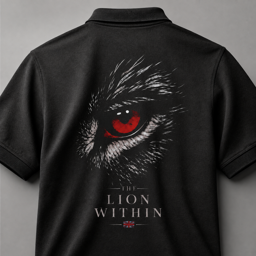 Organic Cotton Polo Shirt - Lion Eye