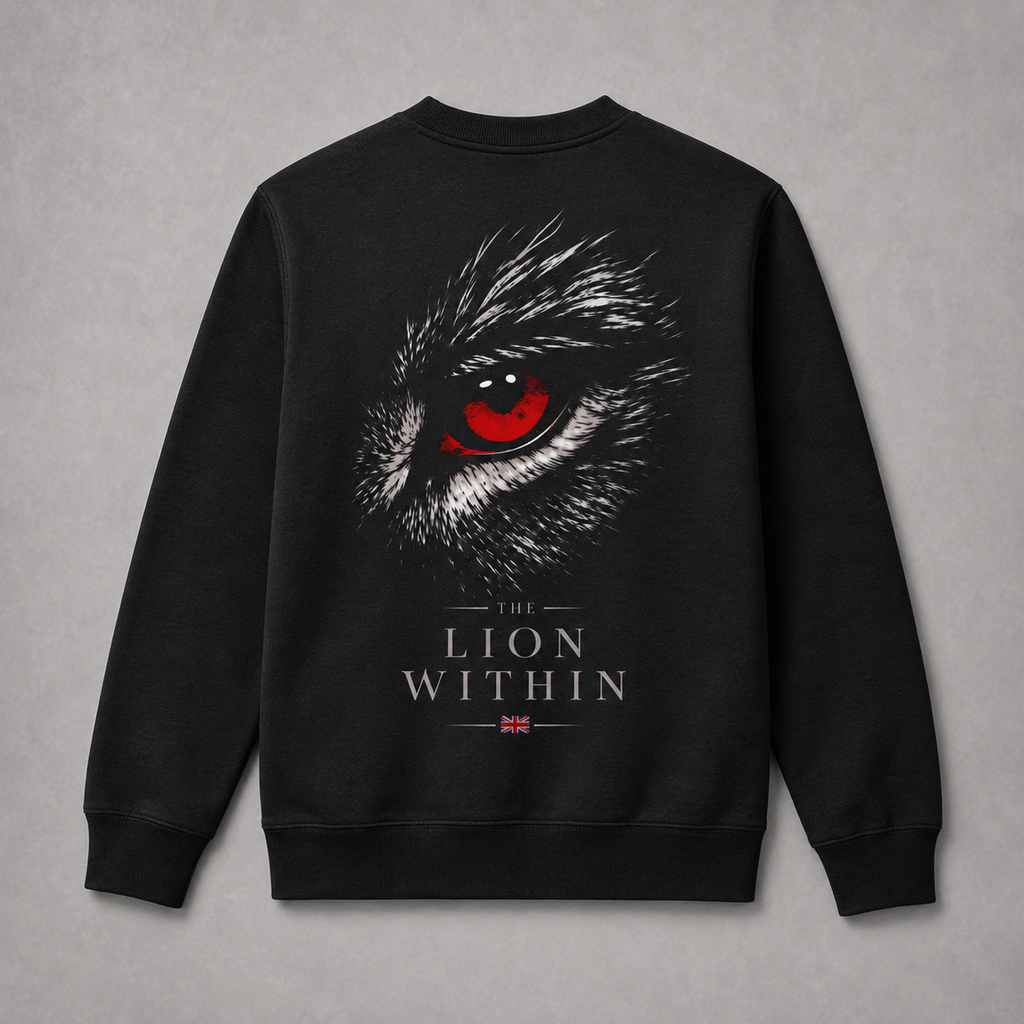 Organic Cotton Sweatshirt - Lion Eye