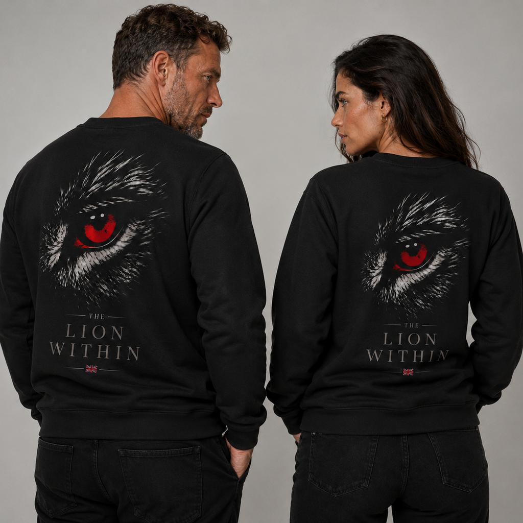 Organic Cotton Sweatshirt - Lion Eye