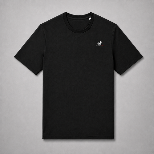 Organic Cotton T-Shirt - Albion Lion Eyes/Black