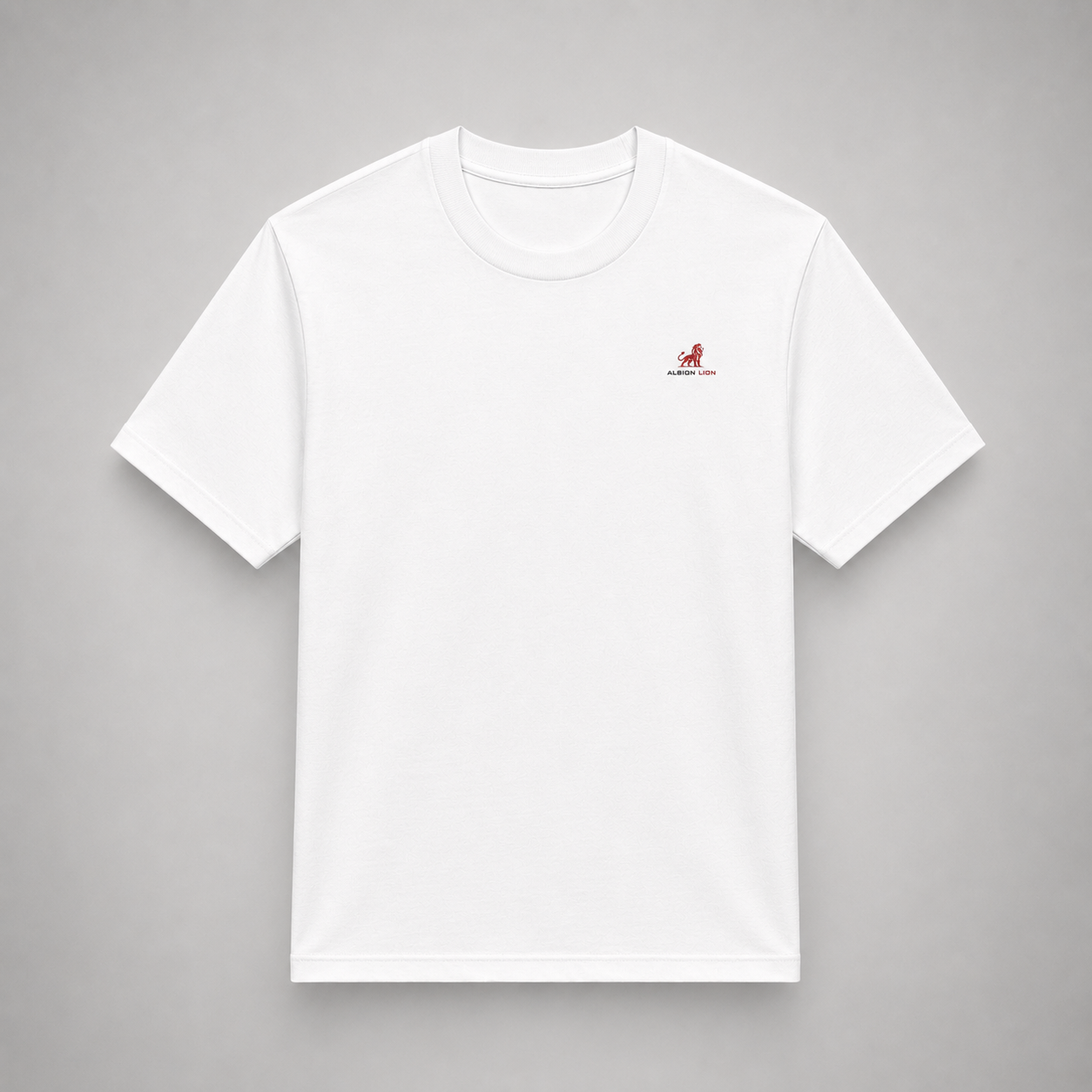 Organic Cotton T-Shirt - Albion Lion Eyes/White