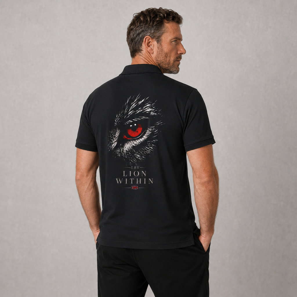 Organic Cotton Polo Shirt - Lion Eye