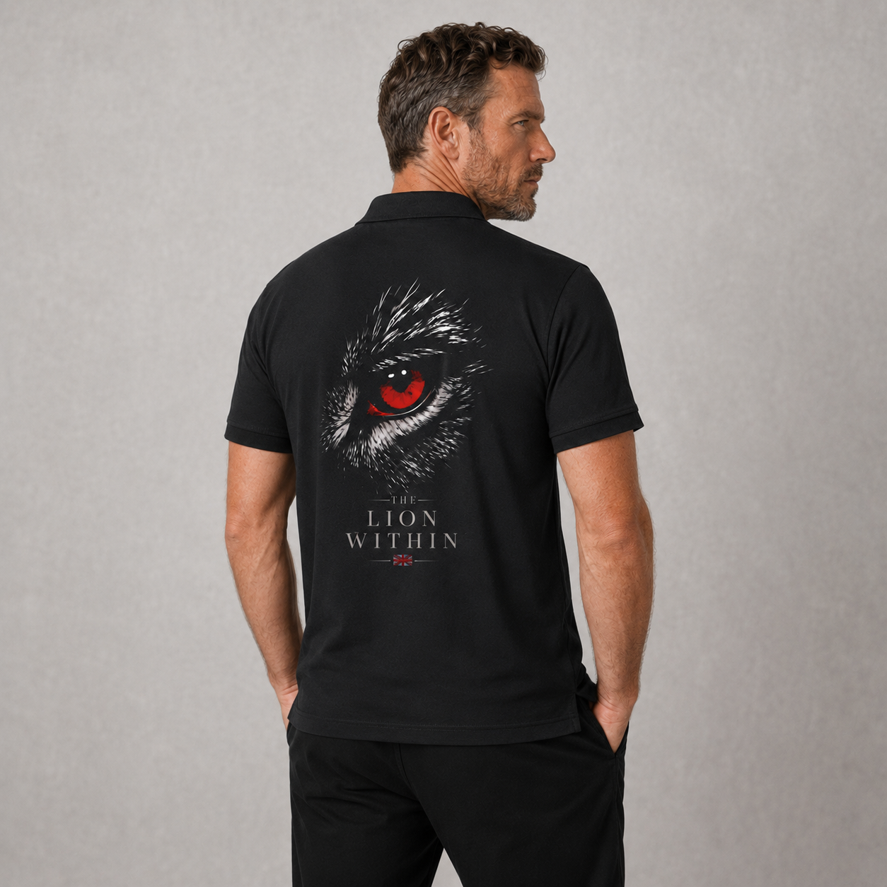 Organic Cotton Polo Shirt - Lion Eye