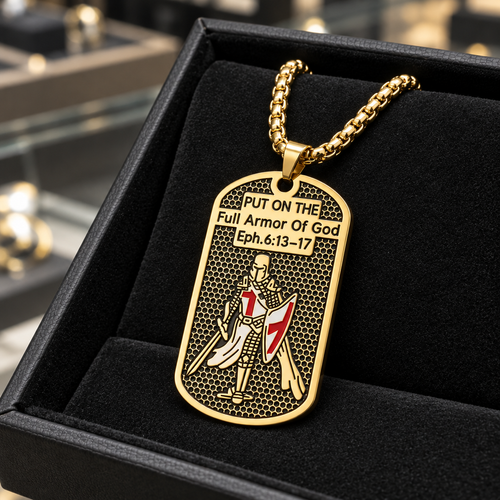 England’s Knight Necklace - Silver/Gold